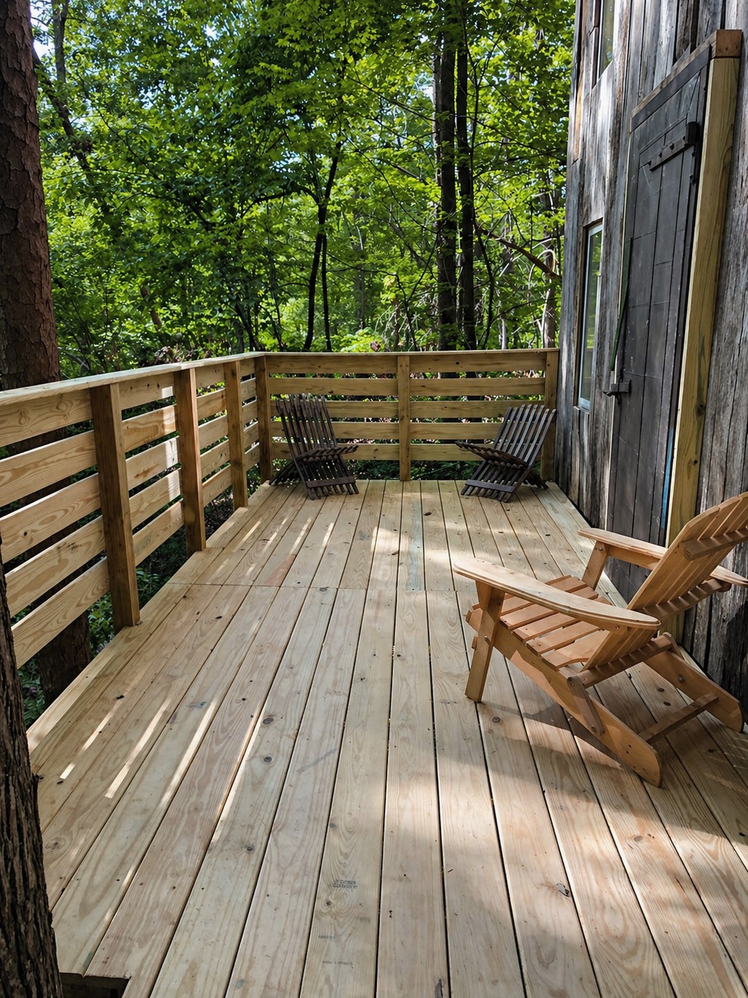 Outdoor deck living room